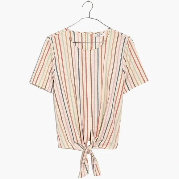 Madewell Button-Back Tie Tee - Picture 3 of 5